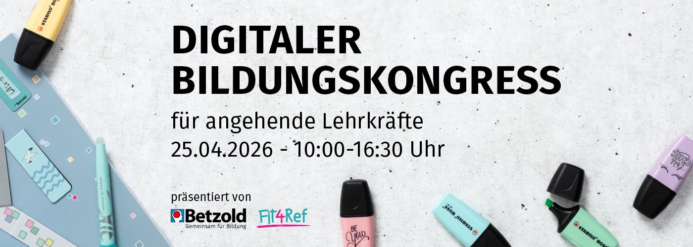 Betzold x Fit4Ref Digitaler Bildungskongress 25.04.2026