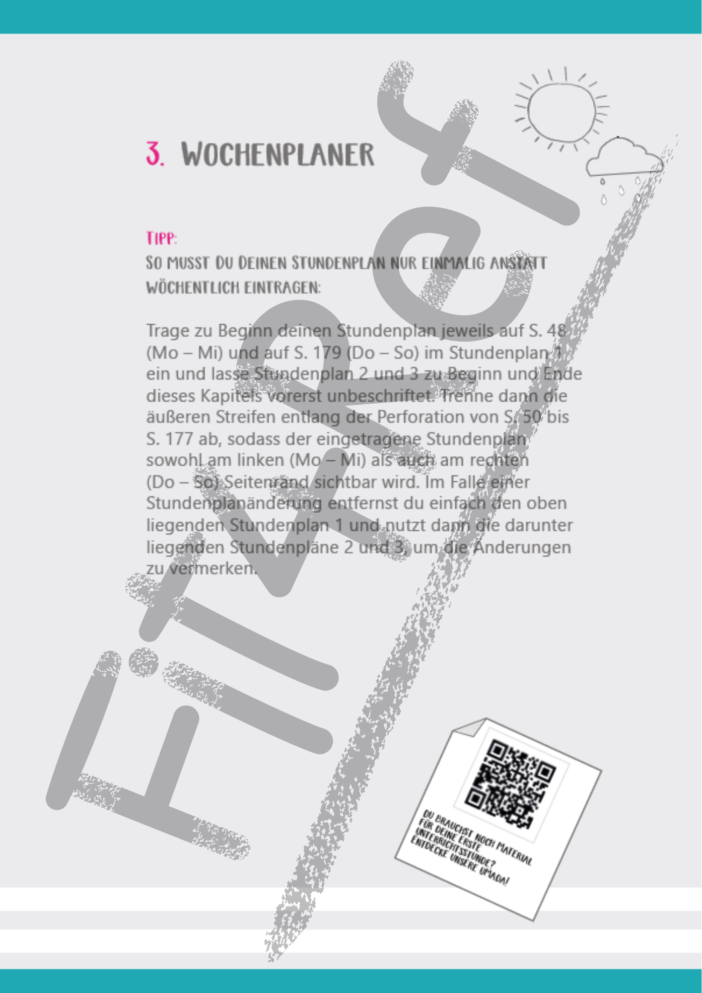 Vorschau Wochenplaner