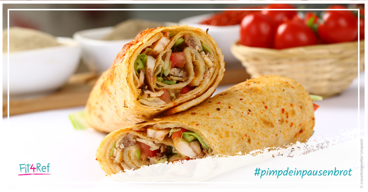 Wrap Rezept Schule Uni schnelles Rezept