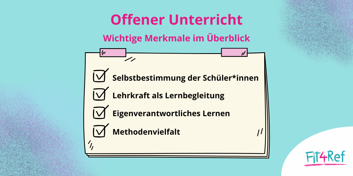 Offener Unterricht: Selbstbestimmtes und individuelles Lernen fördern