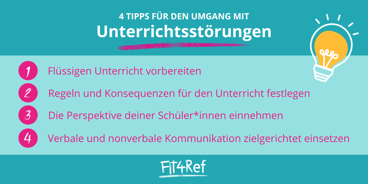 4 Tipps für den Umgang mit Unterrichtsstörungen
