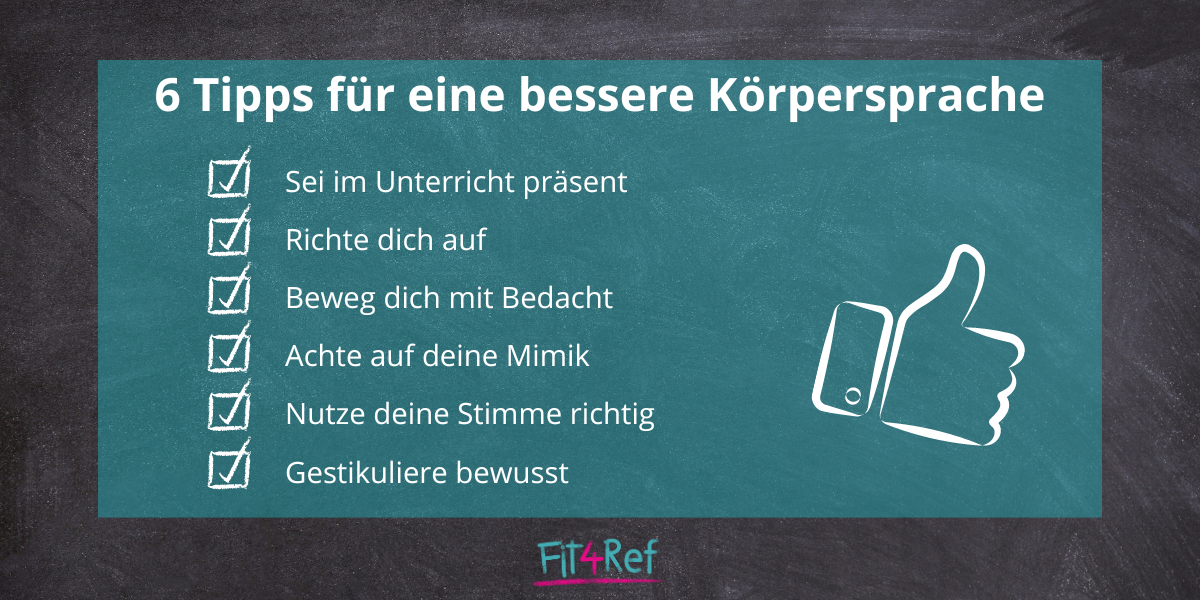Körpersprache im Unterricht richtig einsetzen