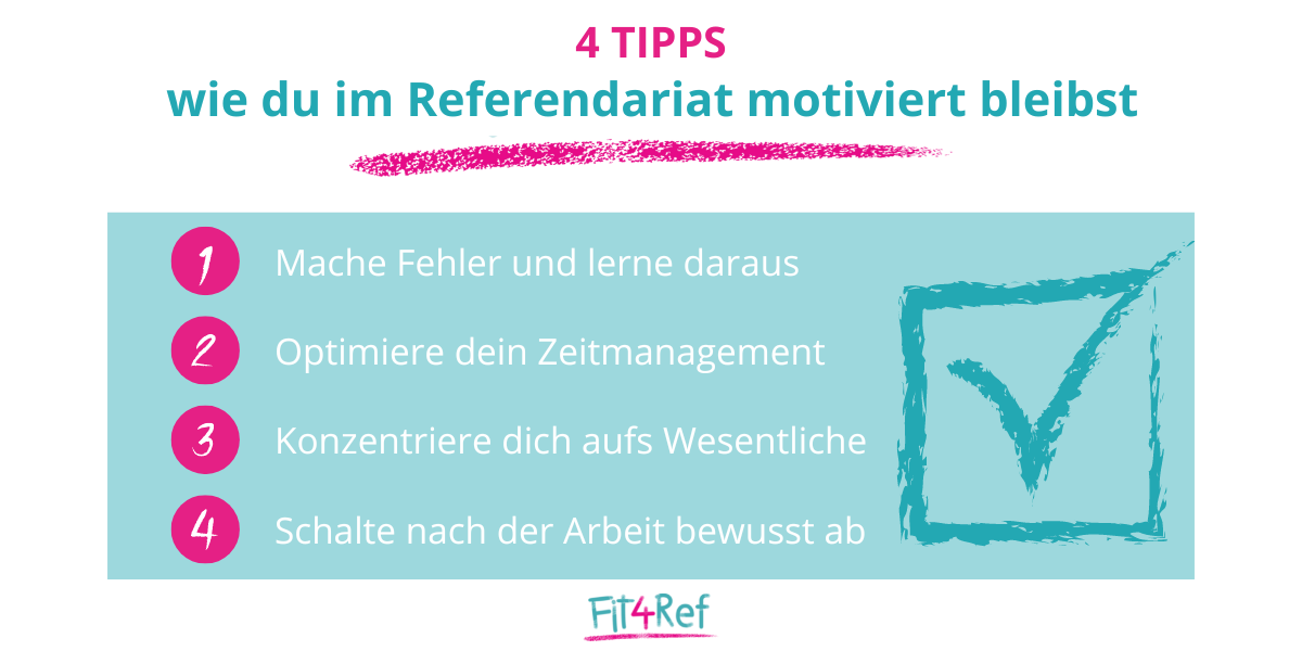 Fit fürs Referendariat: So bleibst du motiviert