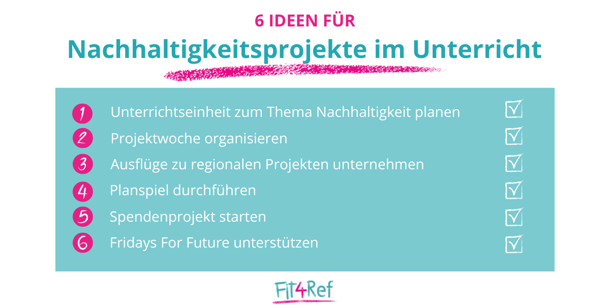 Nachhaltigkeit im Unterricht: 6 Ideen für Projekte
