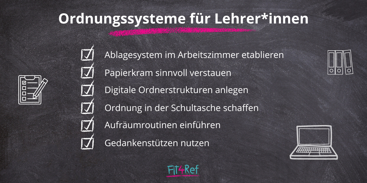 Ordnungssysteme für Lehrer*innen und Referendar*innen
